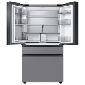 Samsung Bespoke 36 in. 22.8 cu. ft. Smart Counter Depth 4-Door French Door Refrigerator with Internal Water Dispenser - Stainless Steel, Stainless Steel, hires