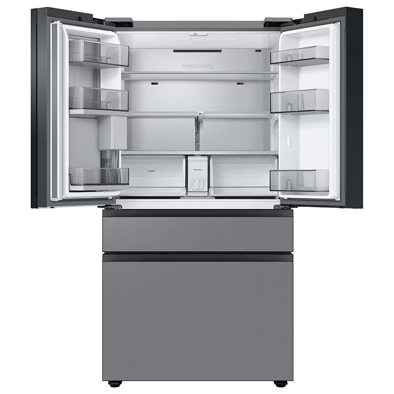 Samsung Bespoke 36 in. 22.8 cu. ft. Smart Counter Depth 4-Door French Door Refrigerator with Internal Water Dispenser - Stainless Steel, Stainless Steel, hires