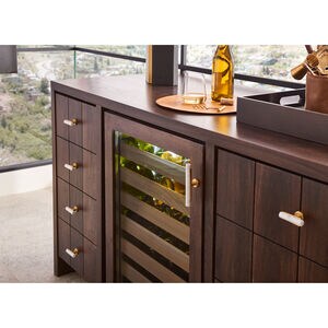 Monogram 24 in. Undercounter Wine Cooler with Wood Racks, Single Temperature Zone & 57 Bottle Capacity - Custom Panel Ready, , hires