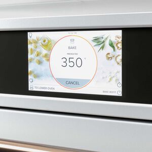 Cafe Professional Series 30 in. 10 cu. ft. Smart Top Control Electric Double Wall Oven with True European Convection - Matte White, Matte White, hires