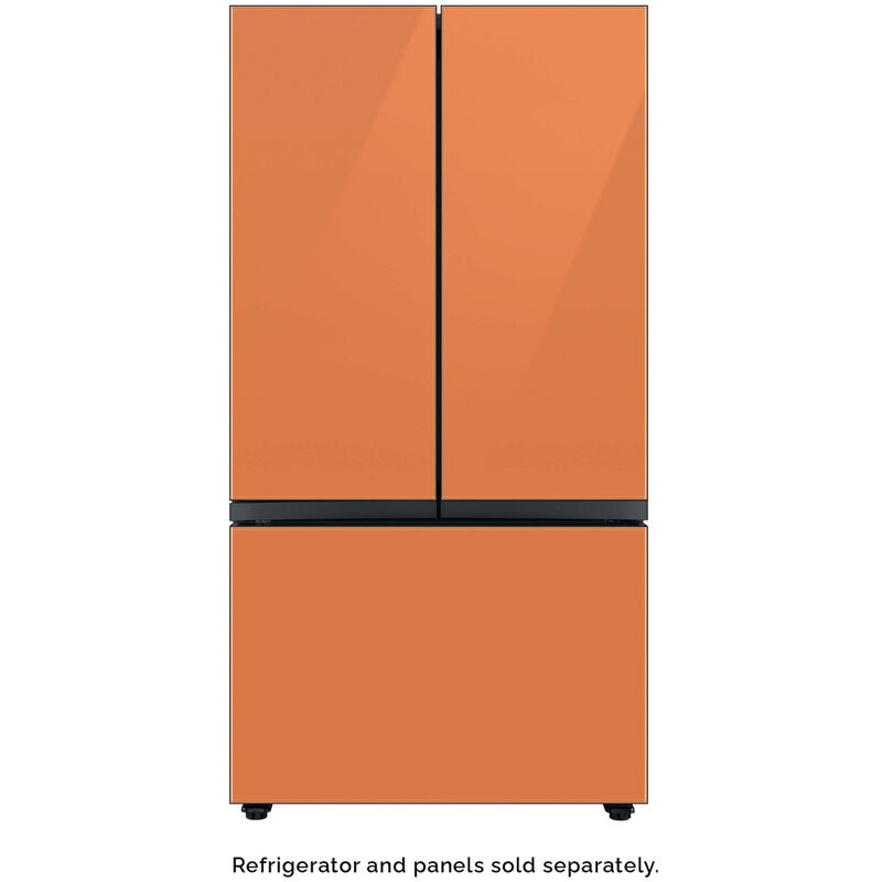 Samsung BESPOKE 3-Door French Door Top Panel for Refrigerators - Clementine Glass, , hires