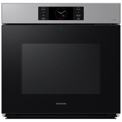 Samsung Bespoke 30 in. 5.1 cu. ft. Electric Smart Wall Oven with Dual Convection & Steam Clean - Stainless Steel | NV51CG700SSR