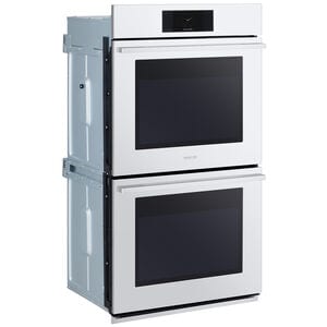 Signature Kitchen Suite Transitional 30 in. 9.4 cu. ft. Smart Top Control SteamElectric Double Wall Oven with True European Convection - Stainless Steel, , hires