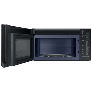 Samsung Bespoke 30 in. 2.1 cu. ft. 1000W Smart Over-the-Range Microwave with 400 CFM & Sensor Cooking - White Glass, White Glass, hires