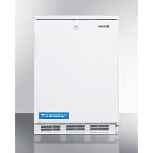 Summit AccuCold 24 in. 5.5 cu. ft. Undercounter Refrigerator with Front-Mounted Lock- White, , hires