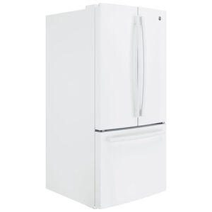 GE 33 in. 24.7 cu. ft. French Door Refrigerator with Internal Water Dispenser - White, White, hires