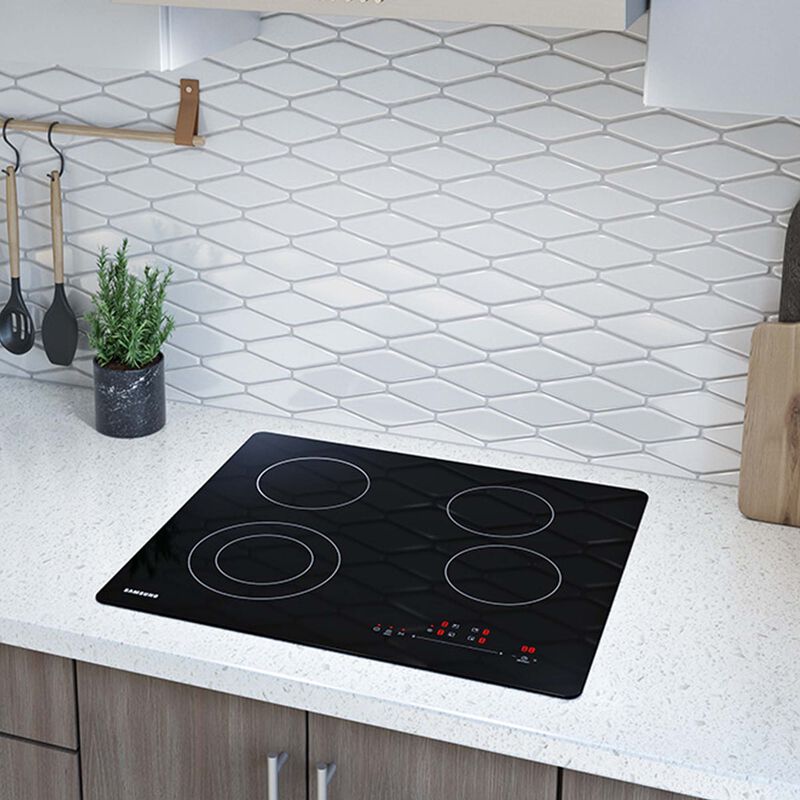 Samsung 24" Electric Cooktop with 4 Smoothtop Burners Black P.C. Richard & Son