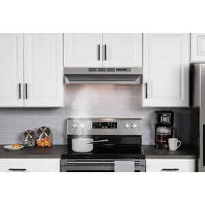 Broan 41000 Series 36 in. Standard Style Range Hood with 2 Speed Settings & 1 Incandescent Light - Stainless, , hires