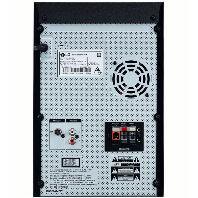 LG XBOOM 2.1ch Bluetooth Shelf System with Speakers and Subwoofer, , hires