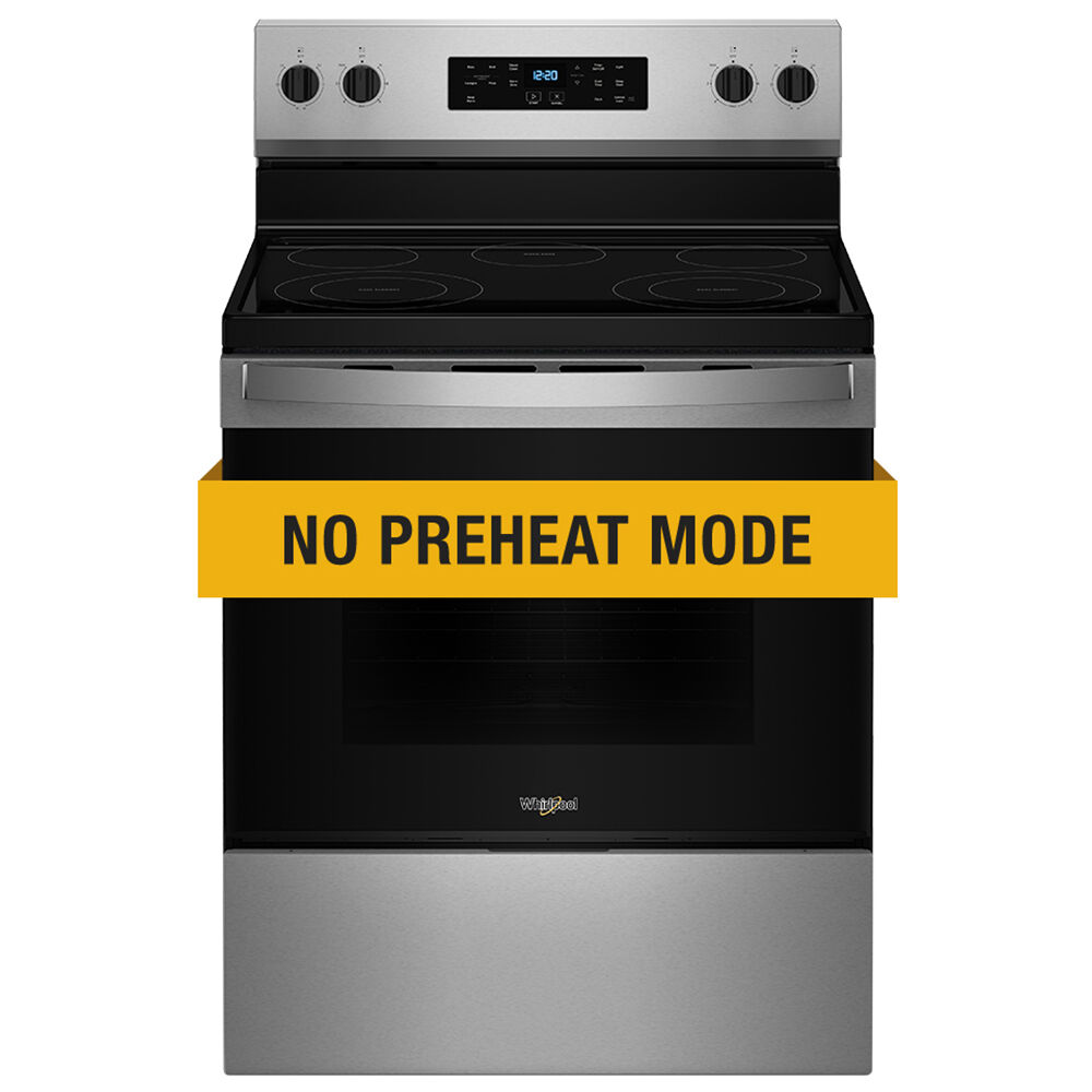 Whirlpool 30 in. 5.3 cu. ft. Freestanding Electric Range with 5 Radiant Burners Stainless Steel P.C. Richard Son