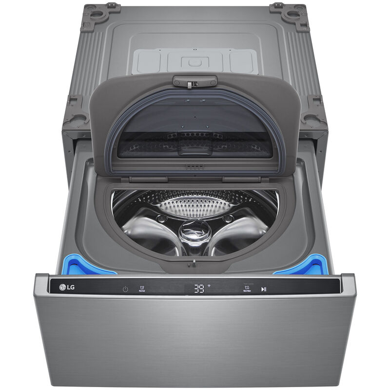 LG SideKick 27 in. 1.0 cu. ft. TwinWash Compatible Pedestal Washer - Graphite Steel, , hires