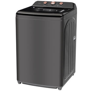 Midea 26 in. 4.1 cu. ft. Top Load Washer with Power Wave 360 Agitator - Metallic Gray, Black, hires