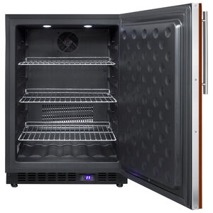 Summit 24 in. 4.7 cu. ft. Built-in Frost Free Compact Upright Freezer with Adjustable Shelves - Custom Panel Ready, , hires