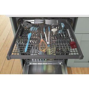 Whirlpool 24 in. Built-In Dishwasher with Top Control, 13 Place Settings, 5 Wash Cycles & Sanitize Cycle - Black, Black, hires
