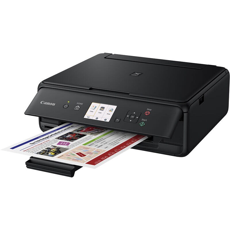 Black Canon PIXMA TS5050 All-In-One Inkjet Printer Canon Printer + XL Compatible Ink Bundle