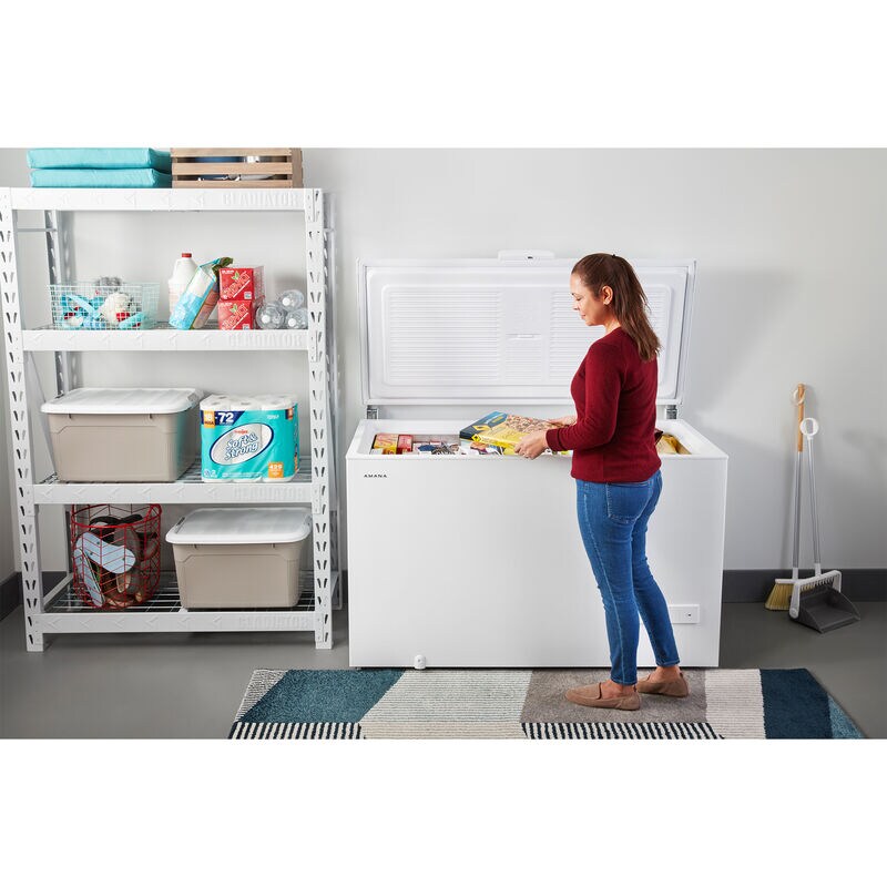 Amana 55 in. 16.0 cu. ft. Garage-Ready Chest Freezer - White, , hires