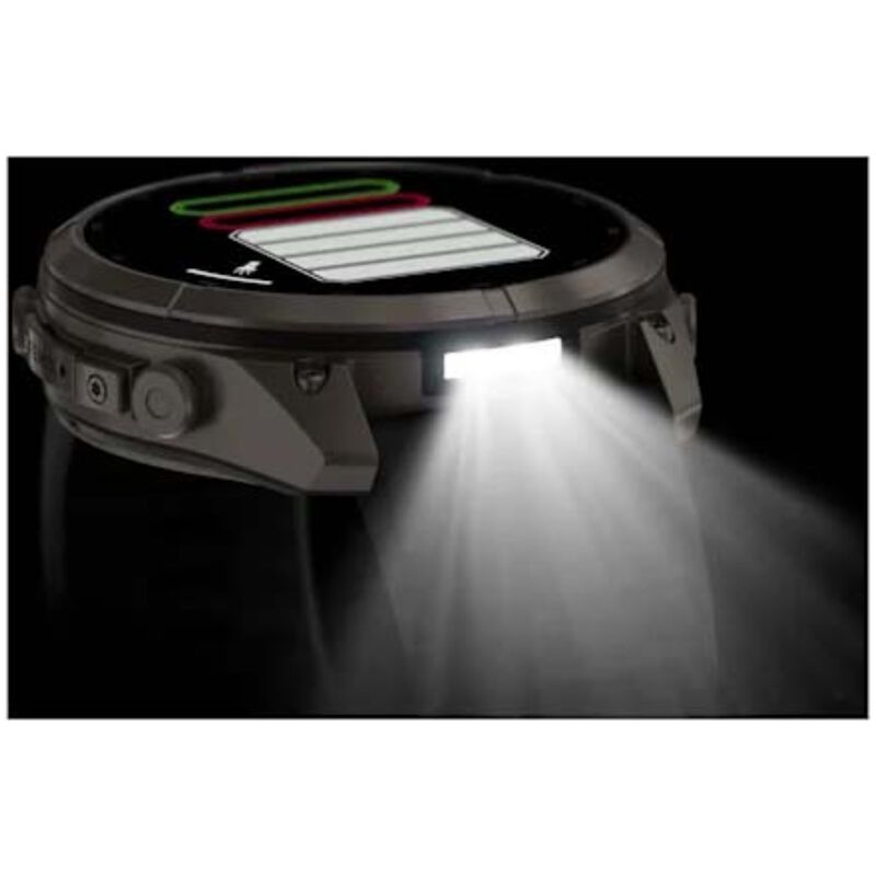 Garmin fenix 9 Pro 51 mm, AMOLED Smart Watch - Titanium with Graphite/Black Silicone Band, , hires