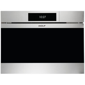 Wolf M Series 24 in. 1.7 cu. ft. Electric Wall Oven with Standard Convection & Steam Clean - Stainless Steel, , hires
