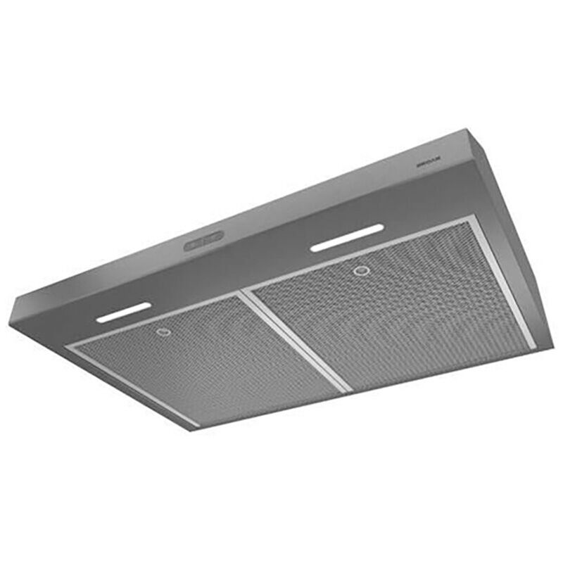 Broan 30 in. Standard Style Range Hood with 3 Speed Settings, 375 CFM, Convertible Venting & 2 LED Lights - Black Stainless Steel, , hires