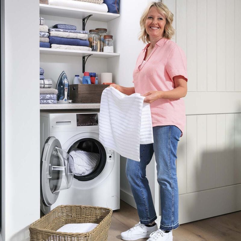 GE 24 in. 2.4 cu. ft. Electric All-in-One Front Load Washer-Dryer Combo with Sensor Dry - White, , hires