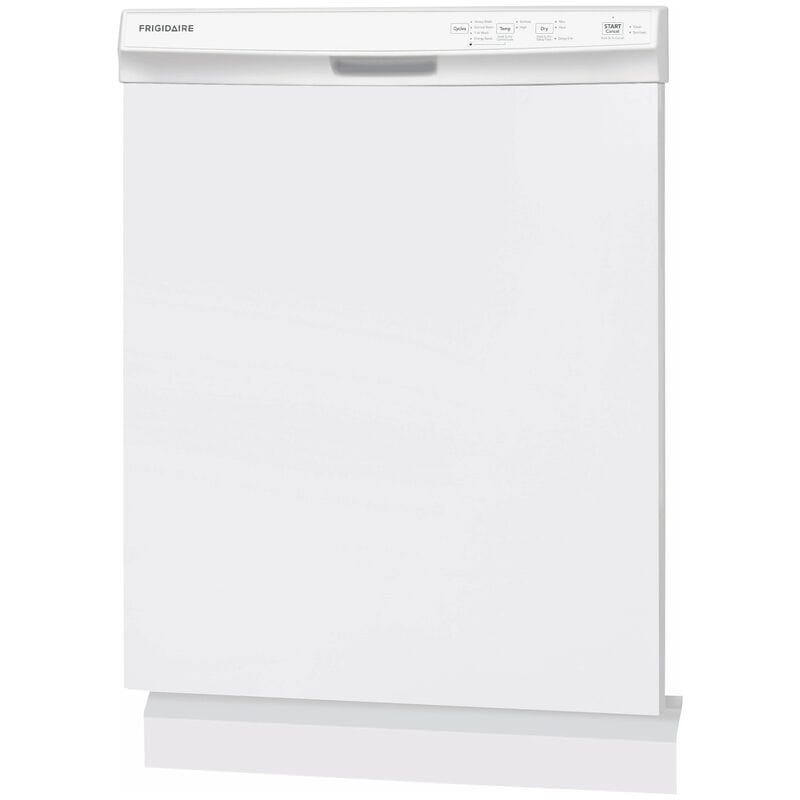 Frigidaire 24 in. Front Control Dishwasher with 54 dBa Sound Level, MaxDry & Pocket - White, White, hires