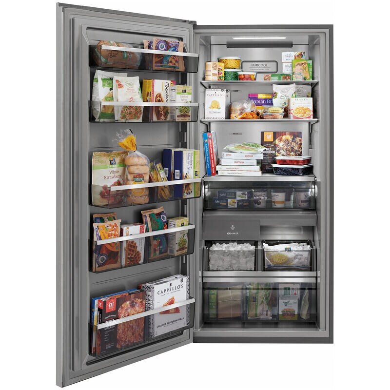Electrolux 33 in. 18.9 cu. ft. Built-In Double-Drawers Upright Freezer with Ice-Maker & Adjustable Shelves - Stainless Steel, , hires