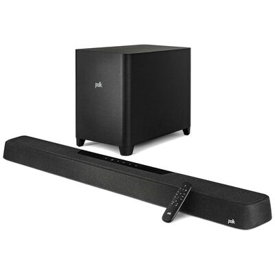 Polk MagniFi Max AX Flagship Dolby Atmos & Dts:X Sound Bar with Wireless Subwoofer - Black | MAX-AX