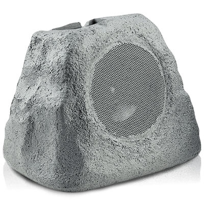 iHome Rechargeable Bluetooth Outdoor Solar Rock LED Speaker with Multilink - Gray Slate | IHRK-500LTMS