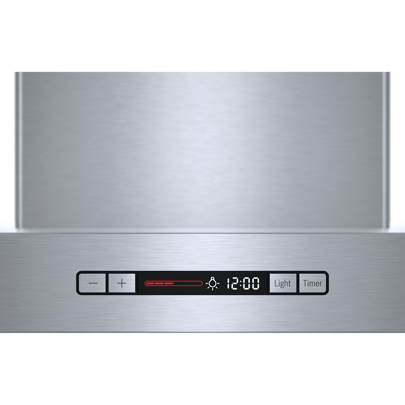 Bosch 800 Series 42 in. Convertible Chimney Style Range Hood with 600 CFM, 4 Fan Speeds & 4 Halogen Lights - Stainless Steel, , hires
