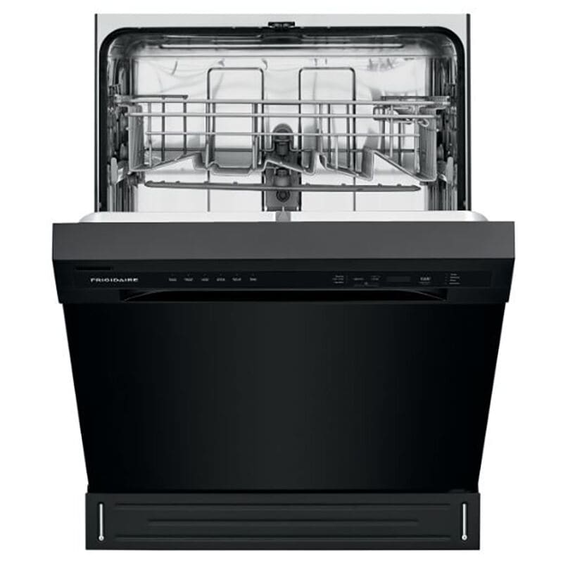 Frigidaire 24 in. Front Control Dishwasher with 52 dBa Sound Level & Pocket - Black, Black, hires