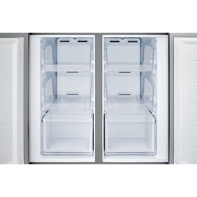 Frigidaire 33 in. 17.4 cu. ft. Counter Depth 4-Door French Door Refrigerator - Brushed Steel, , hires