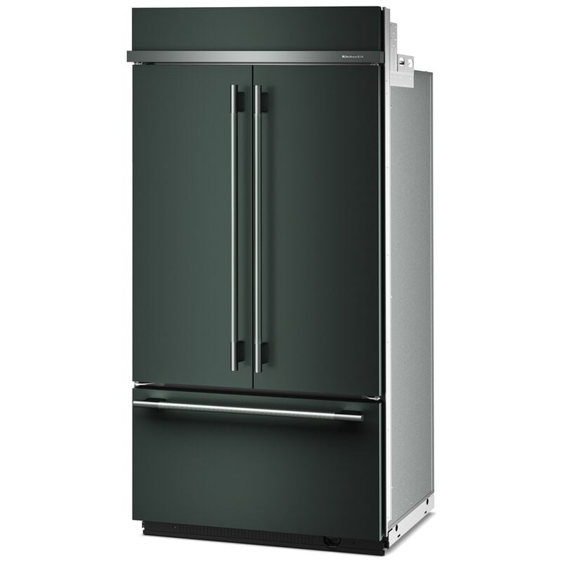 KitchenAid 42 in. 24.2 cu. ft. Built-In Counter Depth French Door Refrigerator with Ice Maker - Juniper, Juniper, hires