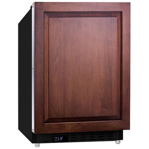 Summit 21 in. 3.5 cu. ft. Left-Hinged Undercounter Refrigerator - Custom Panel Ready with Black Cabinet, , hires
