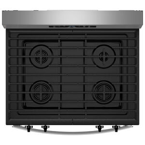 Whirlpool 30 in. 5.0 cu. ft. Oven Freestanding Natural Gas Range with 4 Sealed Burners - Stainless Steel, Stainless Steel, hires