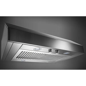 Frigidaire Professional 36 in. Ducted Canopy Pro Style Style Range Hood with 400 CFM, 3 Fan Speeds & 4 LED Lights - Stainless Steel, , hires
