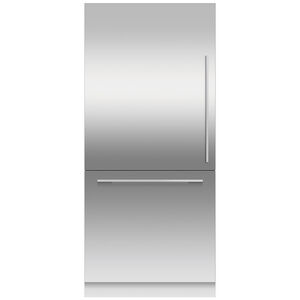 Fisher & Paykel Series 7 Integrated 36 in. Built-In 17.0 cu. ft. Counter Depth Bottom Freezer Refrigerator Left Hinged - Custom Panel Ready, , hires