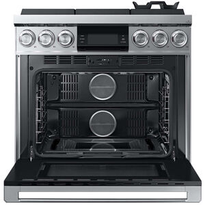 Dacor Contemporary 36 in. 5.4 cu. ft. Smart Dual Convection Gas Range with 6 Sealed Burners - Silver Stainless, , hires