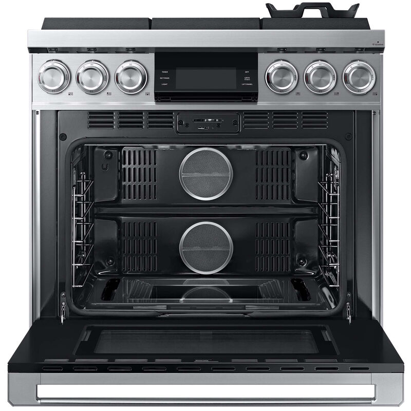 Dacor Contemporary 36 in. 5.4 cu. ft. Smart Dual Convection Gas Range with 6 Sealed Burners - Silver Stainless, , hires