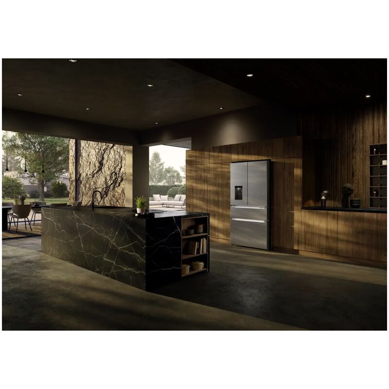 Liebherr Plus Series 36 in. 19.0 cu. ft. Smart Counter Depth 4-Door French Door Refrigerator with Ice & Water Dispenser - Stainless Steel, , hires