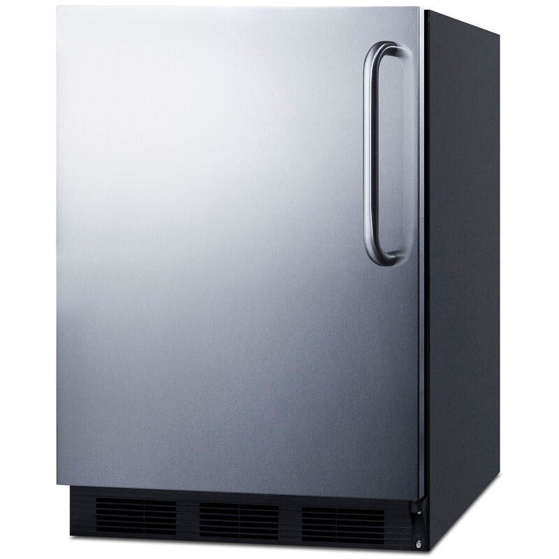 Summit 24 in. 5.1 cu. ft. Undercounter Refrigerator - Stainless Steel, , hires