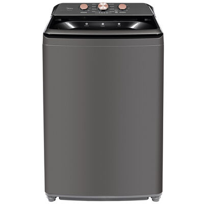 Midea 26 in. 4.1 cu. ft. Top Load Washer with Power Wave 360 Agitator - Metallic Gray | MLTW41A1BMG