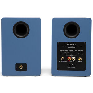 Victrola Tempo Bluetooth Bookshelf Speakers - Blue, , hires