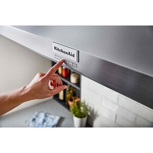 KitchenAid 48 in. Ducted Canopy Pro Style Style Range Hood with 4 Fan Speeds & 3 LED Lights - Stainless Steel, , hires