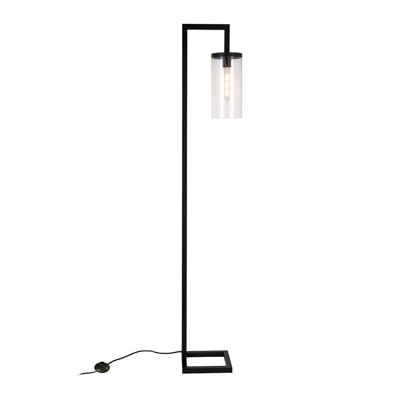Hudson & Canal Malva Floor Lamp with Seeded Glass, , hires