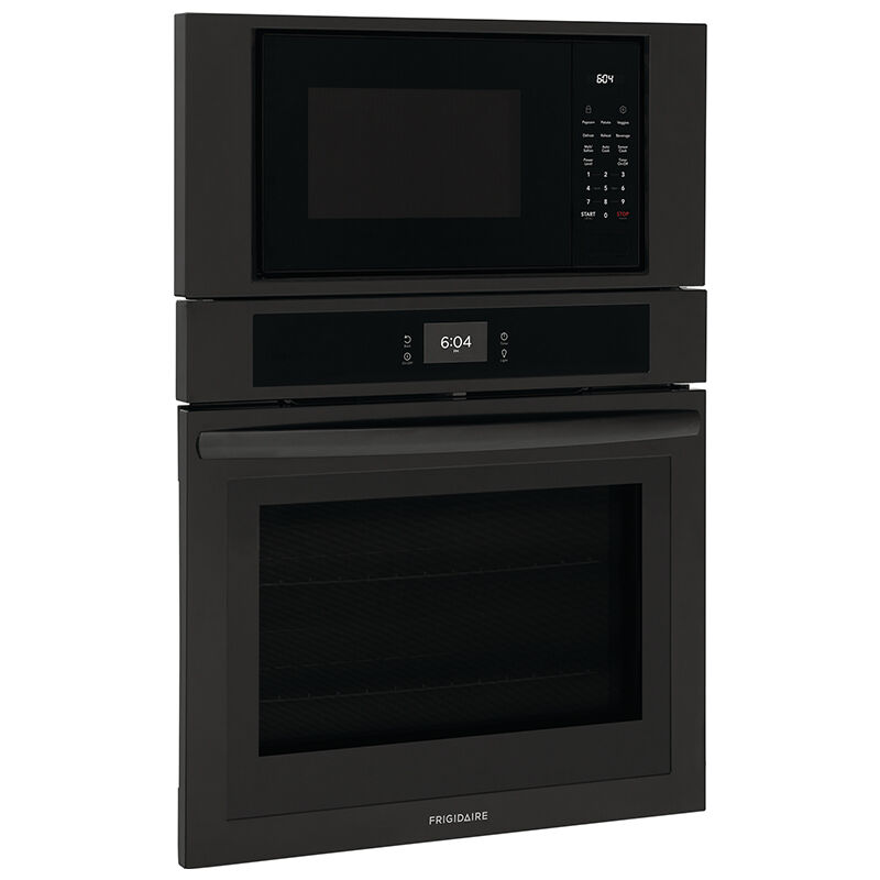 Frigidaire 30" 6.9 Cu. Ft. Electric Oven/Microwave Combo Wall Oven with Standard Convection & Self Clean - Black, Black, hires