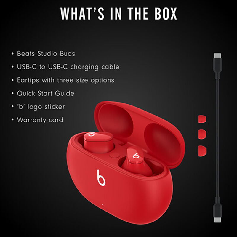 Beats by Dr. Dre - Beats Studio Buds Totally Wireless Noise Cancelling Earphones - Beats Red, , hires