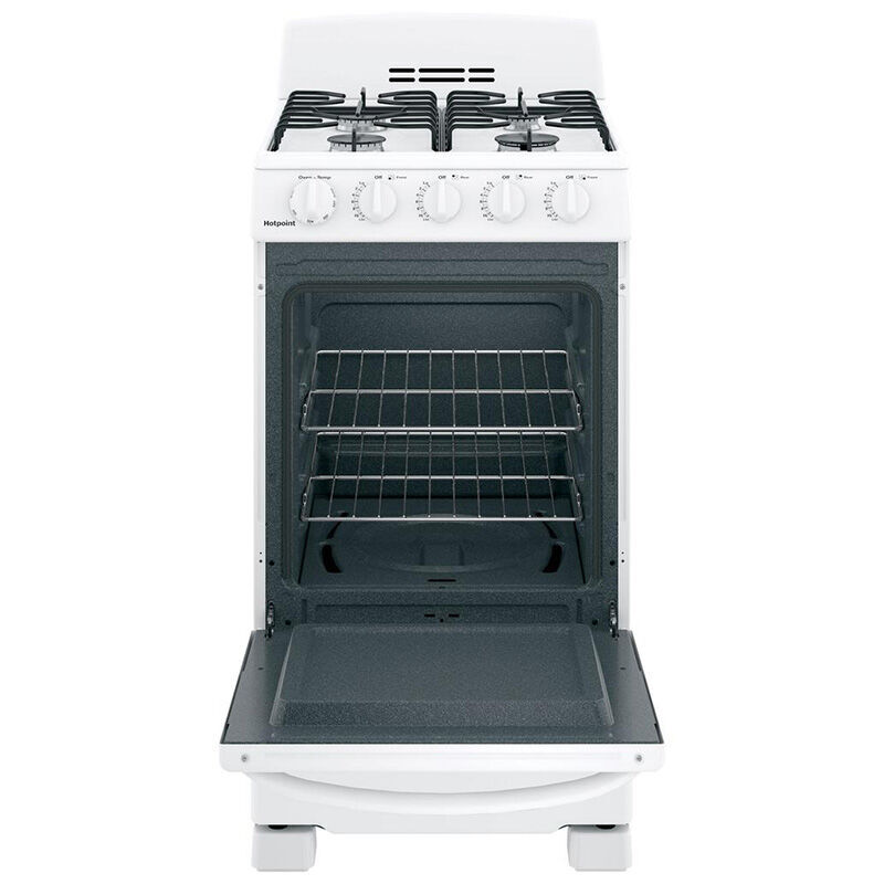 Hotpoint 20 in. 2.3 cu. ft. Gas Range with 4 Sealed Burners - White, , hires