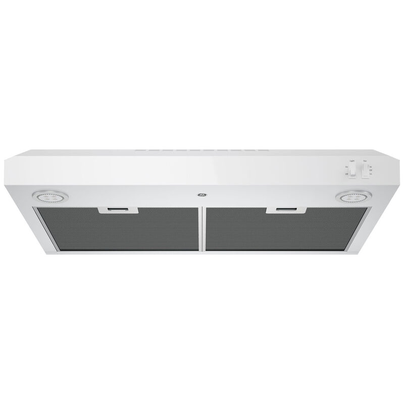 GE 30 in. Standard Style Range Hood with 2 Speed Settings, 270 CFM & 2 LED Light - White, , hires