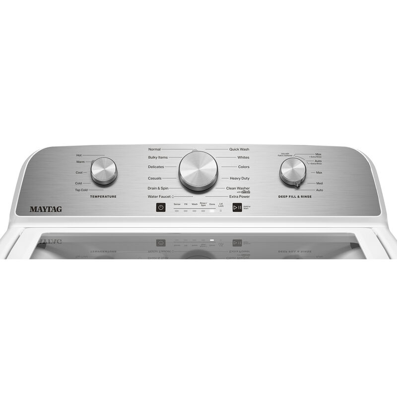 Maytag 27 in. 4.7 cu. ft. Top Load Washer with Agitator - White, , hires