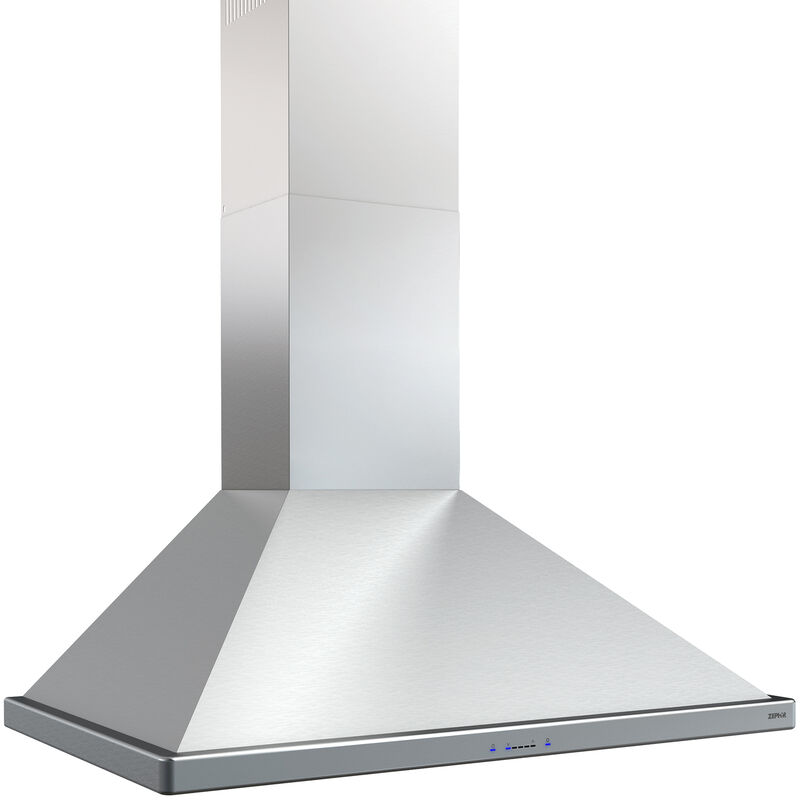 Zephyr 30 in. Chimney Style Range Hood with 5 Speed Settings, 650 CFM, Convertible Venting & 2 LED Lights - Stainless Steel, , hires